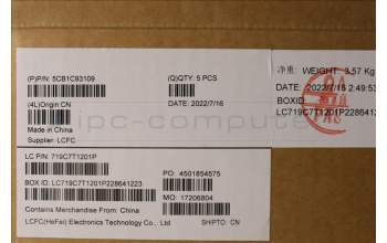 Lenovo 5CB1C93109 COVER Upper Case ASM_ITA L82JW SG_BUW/F