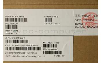 Lenovo 5CB1C93119 COVER Upper Case ASM_THAI L82JW SG_BUW/F