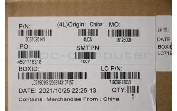 Lenovo 5CB1C93141 COVER Upper Case ASM_HUN L82JSSGw/RGBWRF