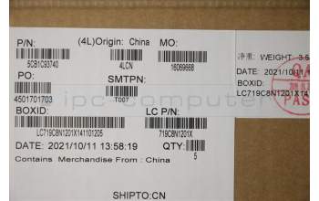 Lenovo 5CB1C93740 COVER Upper Case ASM_ENG L82K8 GY