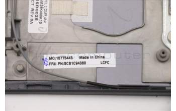 Lenovo 5CB1C94080 COVER Upper Case ASM_SLV L82K8 GY RGB