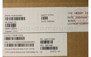 Lenovo 5CB1D01853 COVER Upper Case ASM_FRA L82NX IG_FP_D