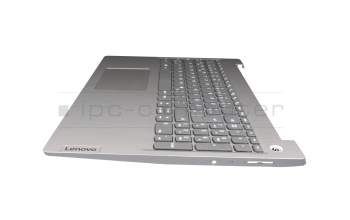 5CB1D02073 original Lenovo keyboard incl. topcase DE (german) grey/silver Fingerprint