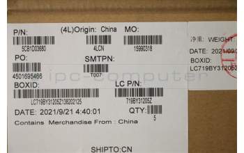 Lenovo 5CB1D03680 COVER Upper Case ASM_SLV L81W1 NFPBKLIPC