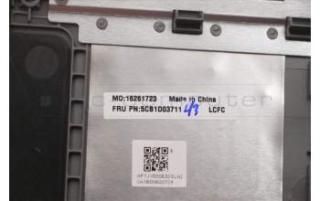 Lenovo 5CB1D03711 COVER Upper Case ASM_SLV L81W1 NFPPGLIPC