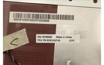 Lenovo 5CB1D03743 COVER Upper Case ASM_SWS L81W1NFPREDLIPC
