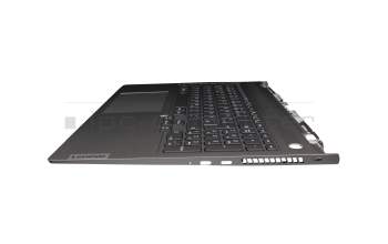5CB1D04541 original Lenovo keyboard incl. topcase DE (german) grey/grey with backlight