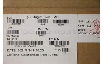 Lenovo 5CB1D04553 COVER Upper Case ASM_SPA L20YM MGR_ML