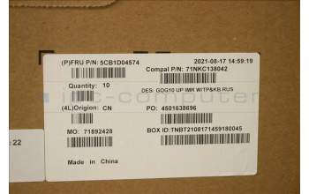 Lenovo 5CB1D04574 COVER Upper Case ASM_RUS C 82K1