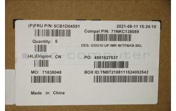 Lenovo 5CB1D04591 COVER Upper Case ASM_BEL C 82K1