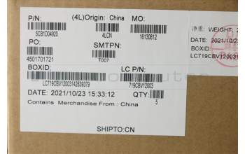 Lenovo 5CB1D04920 C-Cover with keyboard, Nordic, Iron Grey, Non-Fingerprint, UK