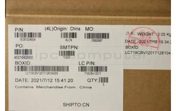 Lenovo 5CB1D04934 C-Cover with keyboard, German, Iron Grey, Backlight, Non-Fingerprint, UK