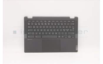 Lenovo 5CB1D04937 C-Cover with keyboard, Nordic, Iron Grey, Backlight, Non-Fingerprint, UK
