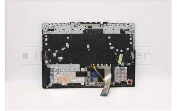 Lenovo 5CB1D05054 C-Cover with keyboard, Belgian, Blue, White Backlight, UK