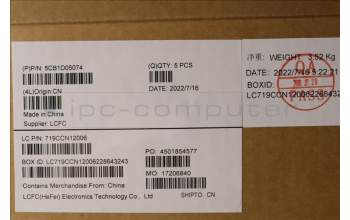 Lenovo 5CB1D05074 COVER Upper Case ASM_LA SPA L82JH BU WH