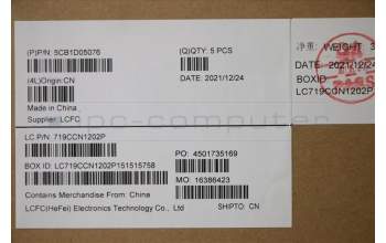 Lenovo 5CB1D05076 C-Cover with keyboard,Portuguese,Phantom Blue,White Backlight