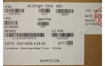 Lenovo 5CB1D05120 COVER Upper Case ASM_LA SPA L82K6 GY