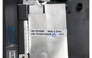 Lenovo 5CB1D05238 C-Cover with keyboard,German,Slate Grey,RGB Backlight