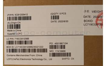 Lenovo 5CB1D05412 COVER Upper Case ASM_TC L82JD SGw/WHWRF