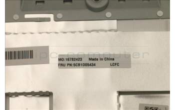 Lenovo 5CB1D05434 C-Cover with keyboard,Italian,Blue Backlight