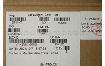 Lenovo 5CB1D10477 COVER Upper Case ASM_UKE L82JF SGw/WHWRF