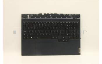 Lenovo 5CB1D12346 C-Abdeckung mit Tastatur, Portugiesisch, Blau, Weiße Hintergrundbel.
