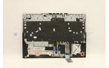 Lenovo 5CB1D12346 C-Abdeckung mit Tastatur, Portugiesisch, Blau, Weiße Hintergrundbel.