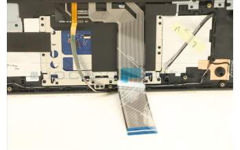 Lenovo 5CB1D12346 C-Abdeckung mit Tastatur, Portugiesisch, Blau, Weiße Hintergrundbel.