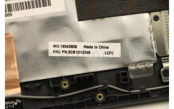 Lenovo 5CB1D12346 C-Abdeckung mit Tastatur, Portugiesisch, Blau, Weiße Hintergrundbel.