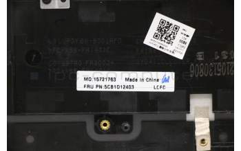 Lenovo 5CB1D12403 C-Cover with keyboard,Nordic,Storm Grey