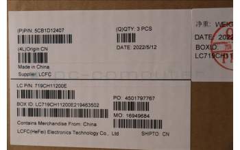 Lenovo 5CB1D12407 C-Cover with keyboard, Spanish, Storm Grey, UK