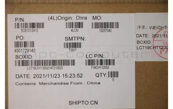 Lenovo 5CB1D12413 COVER Upper Case ASM_EURO ENG L82N7 SG