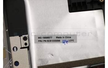 Lenovo 5CB1D20056 C-Cover with keyboard, German, Phantom Blue, Backlight