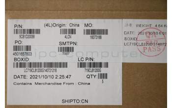 Lenovo 5CB1D20058 C-Cover with keyboard,Hebrew,Phantom Blue