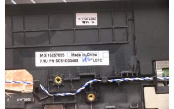 Lenovo 5CB1D33468 C-Cover with keyboard,Czech Slovakian,Grey,Backlight