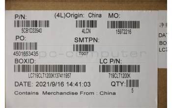 Lenovo 5CB1D33540 COVER Upper Case ASM_UKE L82M8 SD NBL