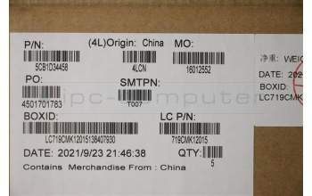 Lenovo 5CB1D34458 COVER Upper Case ASM_USA ENGL82NJL/SDIS