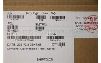 Lenovo 5CB1D66017 COVER Upper Case ASM_KOR L82NJ S/G DIS