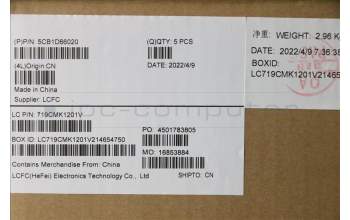 Lenovo 5CB1D66020 COVER Upper Case ASM_POR L82NJ S/G DIS