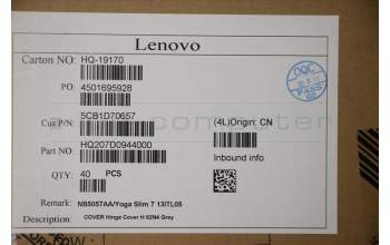 Lenovo 5CB1D70657 COVER Hinge Cover H 82N4 Grey