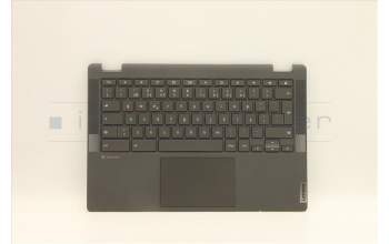 Lenovo 5CB1D70665 C-Cover with keyboard, Portuguese, Iron Grey, Backlight, Non-FingerPrint, UK