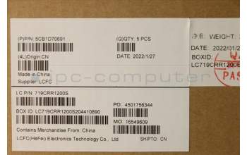 Lenovo 5CB1D70691 COVER Upper Case ASM_SWS L82L0 CGY