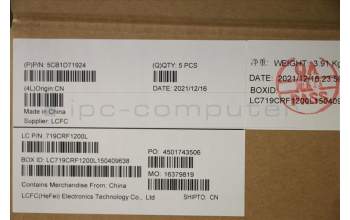 Lenovo 5CB1D71924 COVER Upper Case ASM_CZE/SLK L21B1