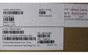 Lenovo 5CB1E19789 COVER Upper Case ASM_BEL L82LV NFP_CG