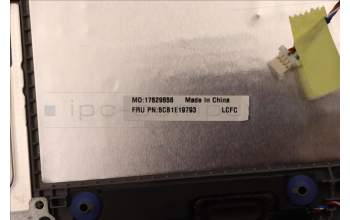 Lenovo 5CB1E19793 C-Cover with keyboard, US English Euro, Cloud Grey, Non-FingerPrint, US