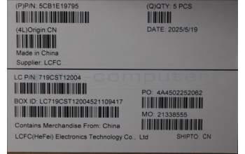 Lenovo 5CB1E19795 COVER Upper Case ASM_BUL L82LV NFP_CG