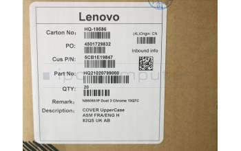 Lenovo 5CB1E19847 COVER UpperCase ASM FRA/ENG H 82QS UK AB