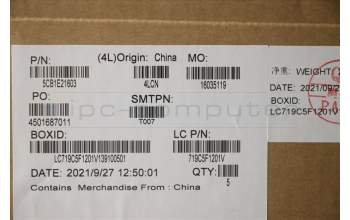 Lenovo 5CB1E21603 C-Cover with keyboard, English, Non-Backlight, NFC, US