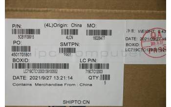 Lenovo 5CB1F09915 COVER Hinge Cover L 82LX CG