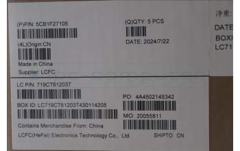 Lenovo 5CB1F27105 COVER Upper Case ASM_HUN L82LX NFPAB